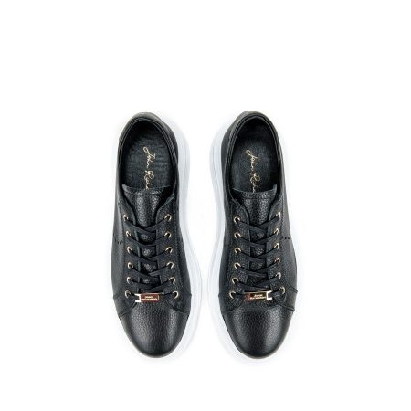 Muške kožne plitke patike John-Richardo-20159 crne ravne 5 13571 john richardo 20159 nero 3